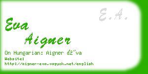 eva aigner business card